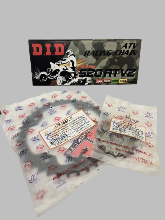 DID 520 ATV2 Chain and JT Sprocket Kit for Yamaha